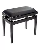  STAGG PB05 BKP SVBK Hochglanz, Schwarz, Klavierbank mit Samt-Sitzfläche in Schwarz|MusicGoodDeal 