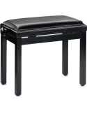  STAGG PB39 BKP SBK Banco de piano, negro brillante, con bola de skai negra|MusicGoodDeal 