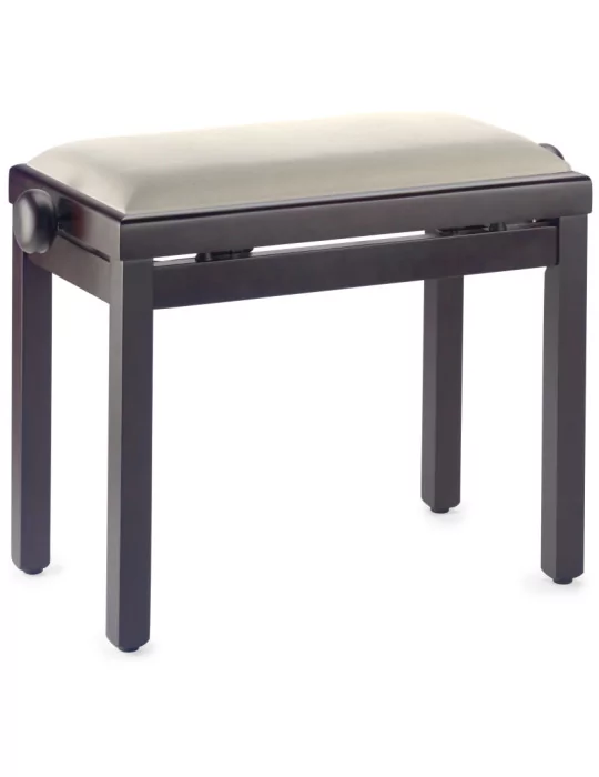  STAGG PB39 RWM VBE Matt piano bench, rosewood colour, with beige velvet top|MusicGoodDeal 