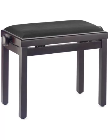  STAGG PB39 RWM VBK Matt Klavierbank Farbe Palisander mit Samt-Sitzfläche in Schwarz|MusicGoodDeal 