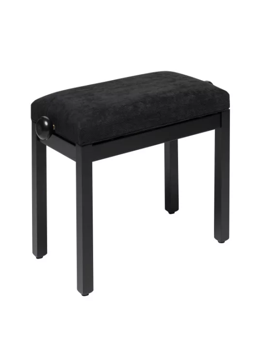  STAGG PB36 BKM VBK Klavierbank matt schwarz mit Samtbezug in schwarz|MusicGoodDeal 