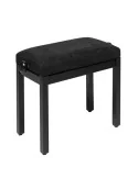  STAGG PB36 BKM VBK Klavierbank matt schwarz mit Samtbezug in schwarz|MusicGoodDeal 