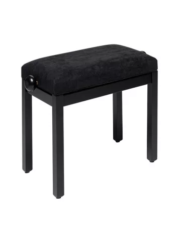  STAGG PB36 BKM VBK Klavierbank matt schwarz mit Samtbezug in schwarz|MusicGoodDeal  2