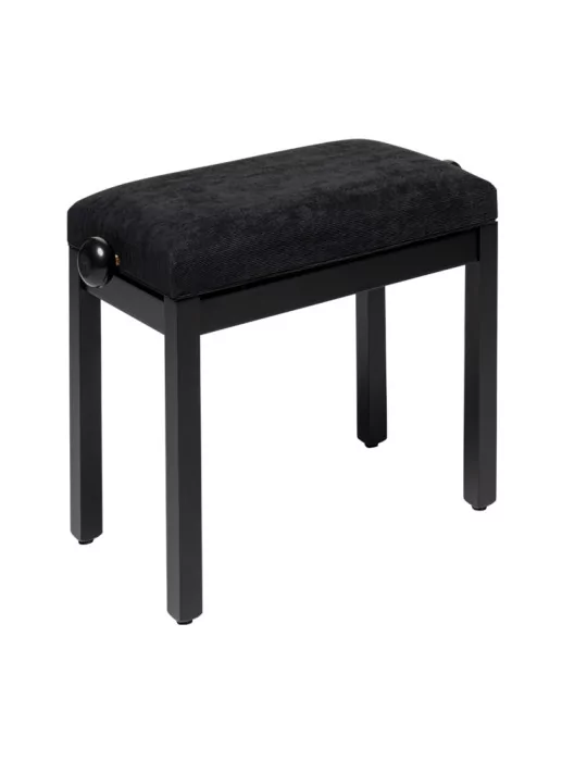 STAGG PB36 BKM VBK Klavierbank matt schwarz mit Samtbezug in schwarz|MusicGoodDeal 
