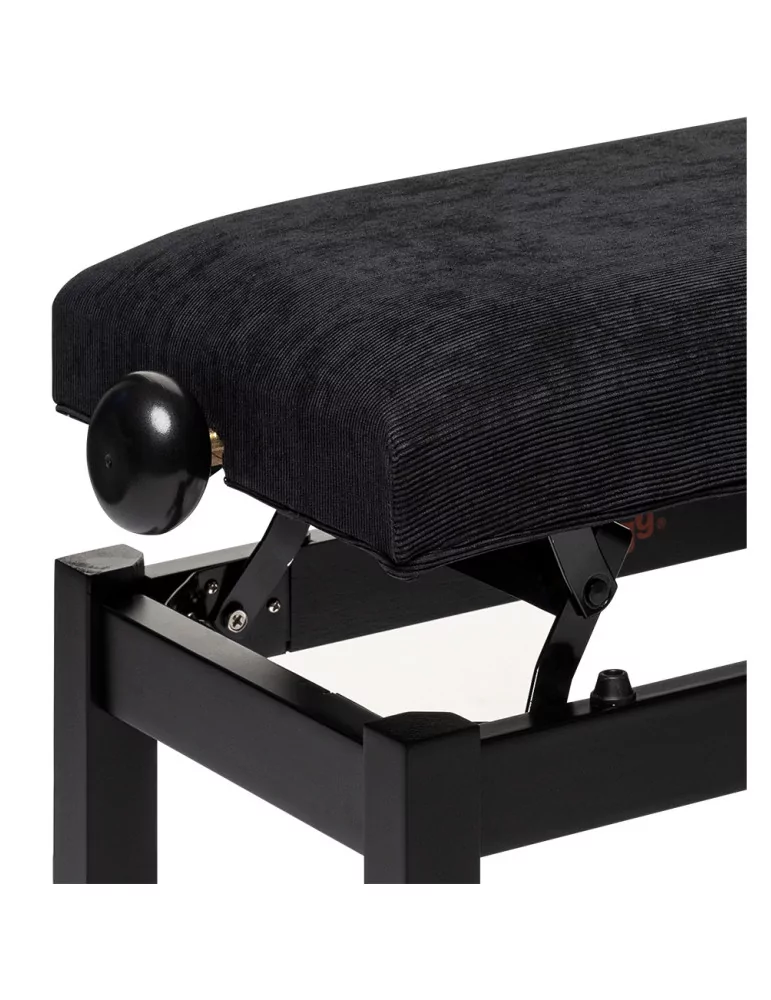  STAGG PB36 BKM VBK Klavierbank matt schwarz mit Samtbezug in schwarz|MusicGoodDeal 