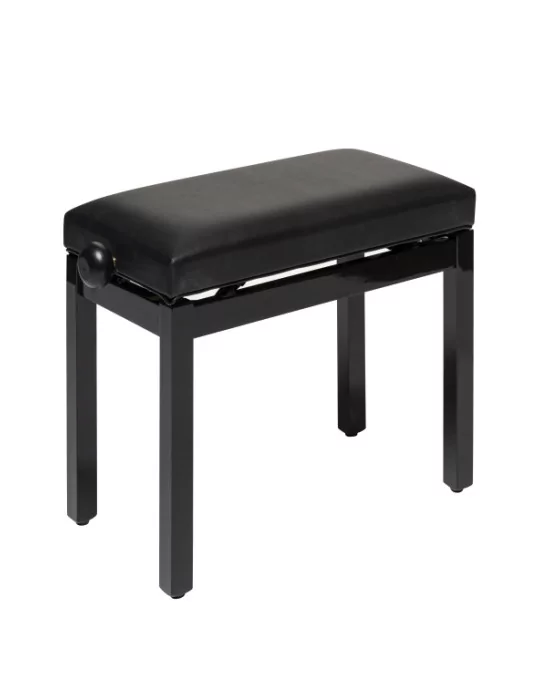  STAGG PB36 BKP SBK Banco de piano, negro brillante, con bola de skai negra|MusicGoodDeal 