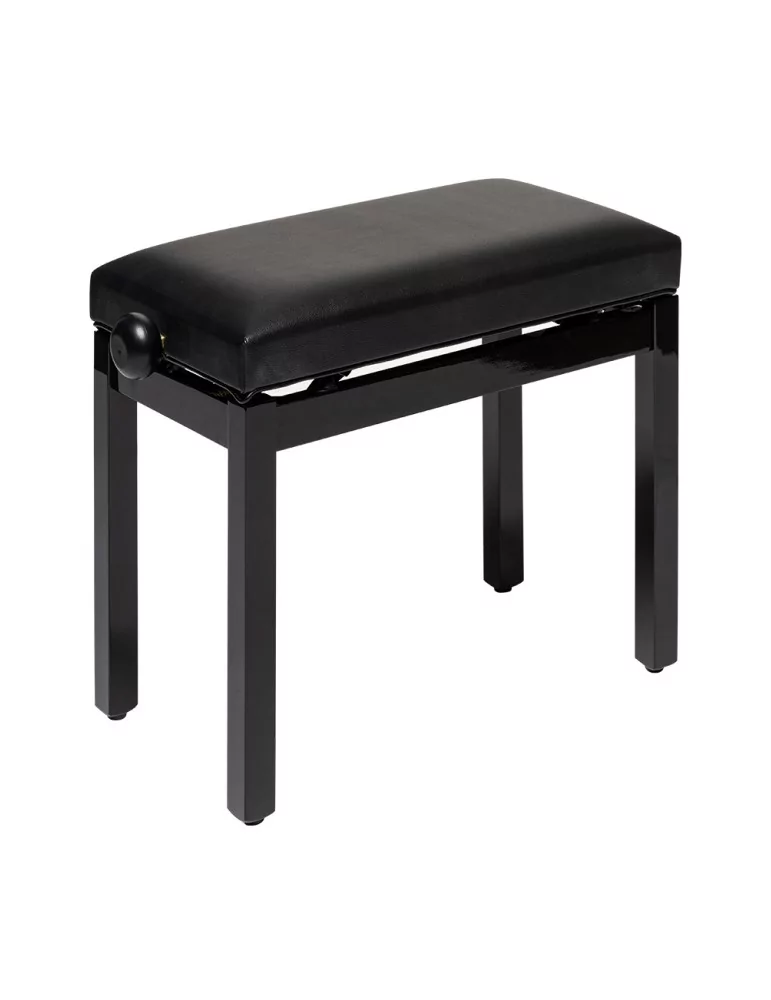  STAGG PB36 BKP SBK Banco de piano, negro brillante, con bola de skai negra|MusicGoodDeal 