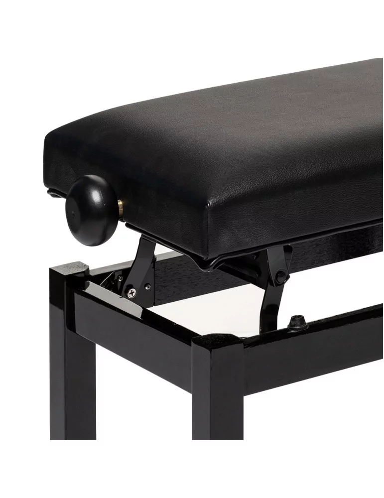  STAGG PB36 BKP SBK Banco de piano, negro brillante, con bola de skai negra|MusicGoodDeal 