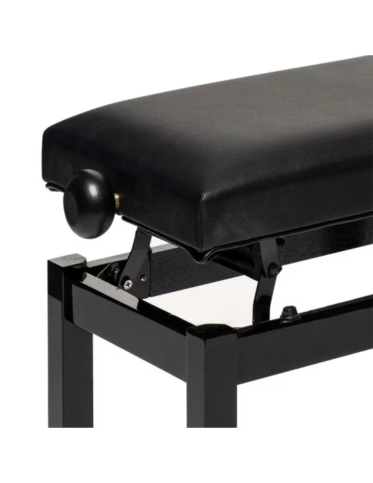  STAGG PB36 BKP SBK Banco de piano, negro brillante, con bola de skai negra|MusicGoodDeal 