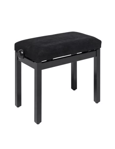  STAGG PB36 BKP VBK Klavierbank hochglänzend schwarz mit Samtbezug in schwarz|MusicGoodDeal 