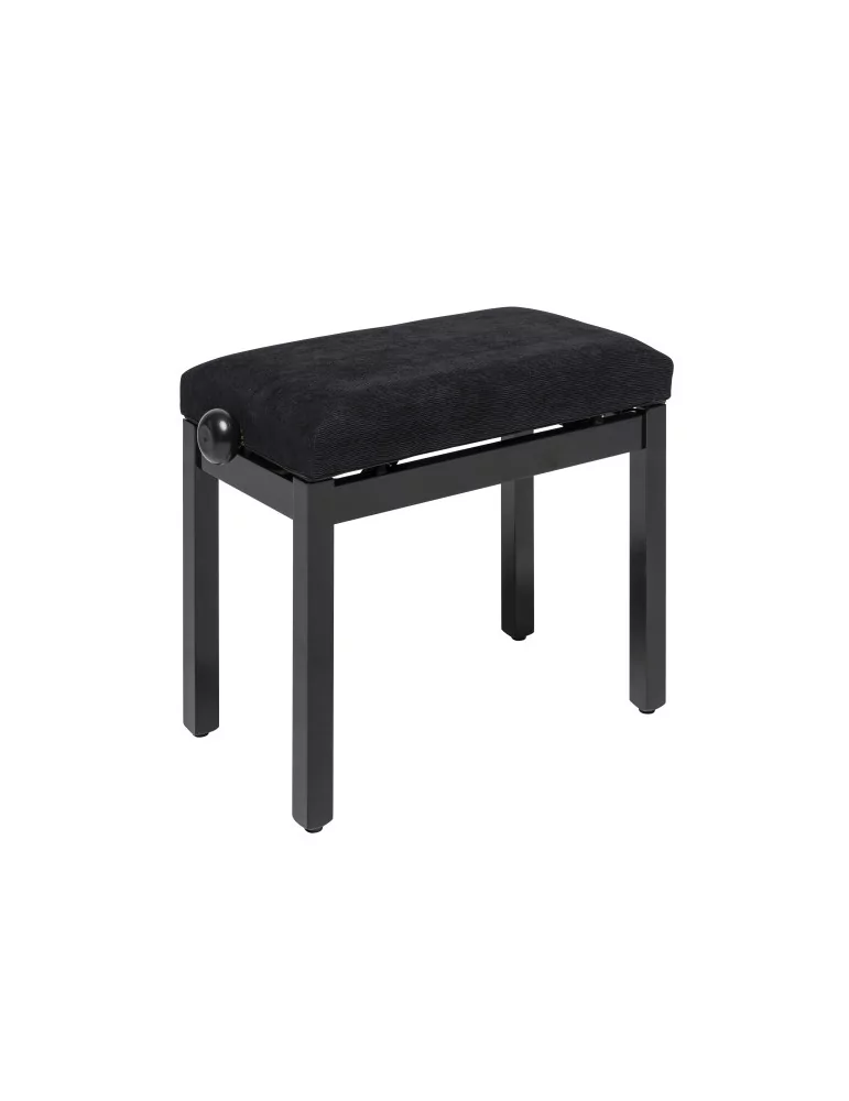  STAGG PB36 BKP VBK Klavierbank hochglänzend schwarz mit Samtbezug in schwarz|MusicGoodDeal 