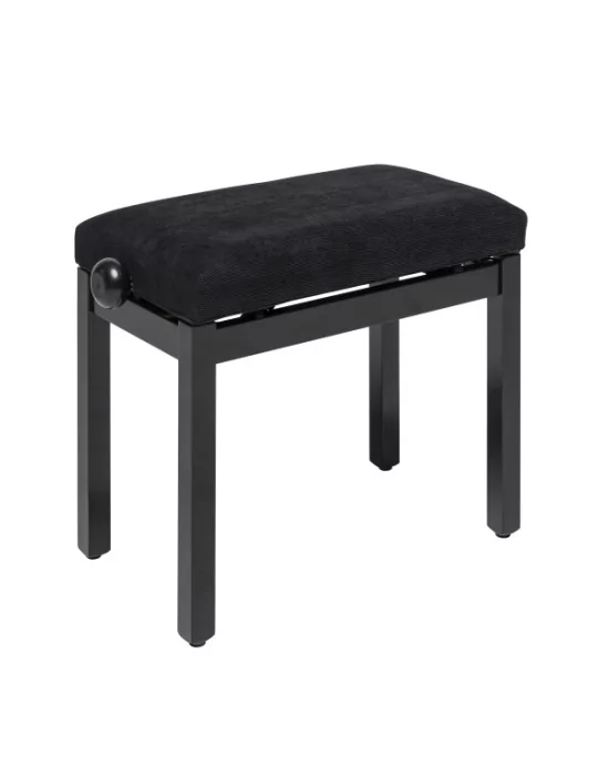  STAGG PB36 BKP VBK Klavierbank hochglänzend schwarz mit Samtbezug in schwarz|MusicGoodDeal 