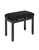  STAGG PB36 BKP VBK Banco de piano, negro brillante, con almohadilla de terciopelo negro|MusicGoodDeal 
