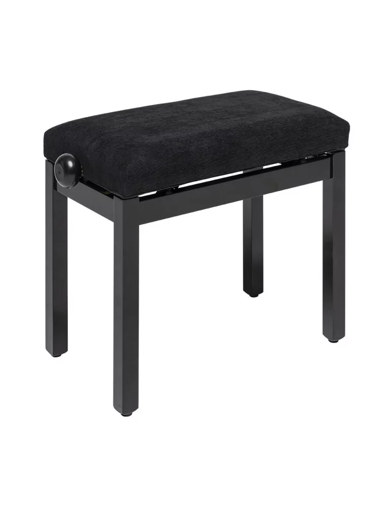  STAGG PB36 BKP VBK Klavierbank hochglänzend schwarz mit Samtbezug in schwarz|MusicGoodDeal 