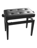  STAGG PB43 BKP SBK "Chesterfield" Klavierbank Hochglanz Schwarz Kunstlederbezug Schwarz|MusicGoodDeal 