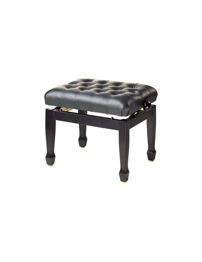  STAGG PB85 BKP LBK Hochglanz Schwarz Konzert Klavierbank mit feuerfester Sitzfläche in Leder Schwarz|MusicGoodDeal 