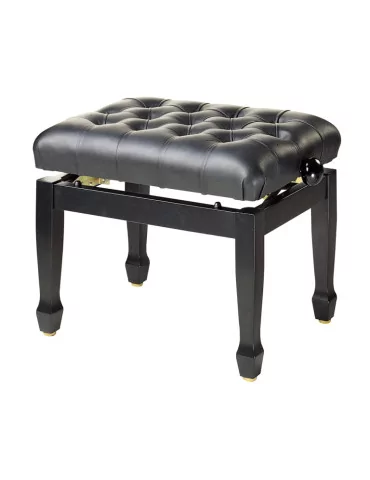  STAGG PB85 BKP LBK Hochglanz Schwarz Konzert Klavierbank mit feuerfester Sitzfläche in Leder Schwarz|MusicGoodDeal  2