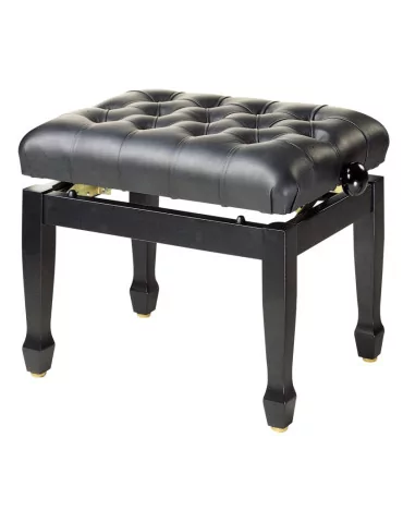  STAGG PB85 BKP SBK Hochglanz Schwarz Konzert Klavierbank mit feuerfester Sitzfläche in Kunstleder Schwarz|MusicGoodDeal 