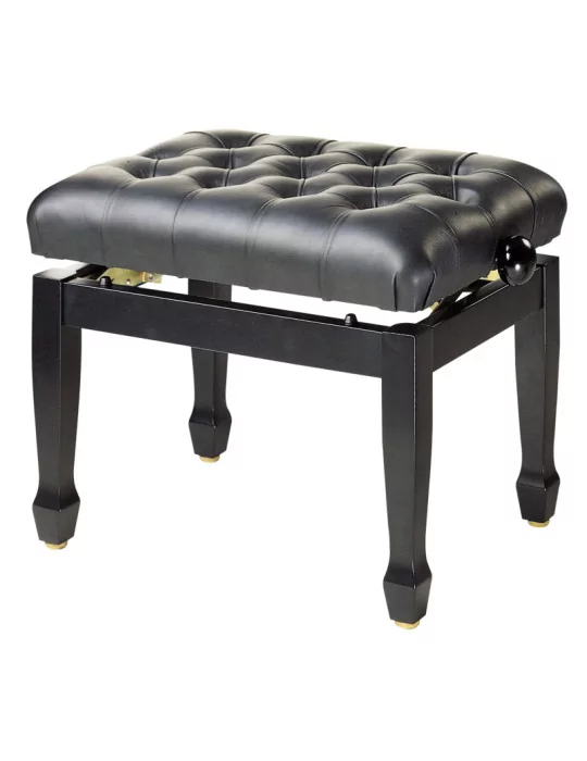  STAGG PB85 BKP SBK Hochglanz Schwarz Konzert Klavierbank mit feuerfester Sitzfläche in Kunstleder Schwarz|MusicGoodDeal 