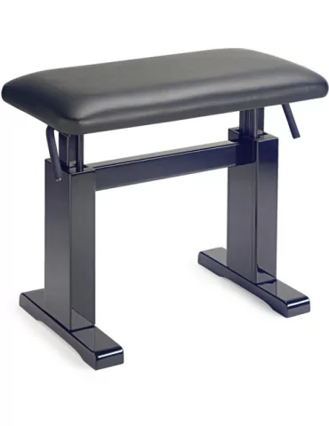  STAGG PBH 780 BKP LBK Hochglanz Schwarz hydraulische Klavierbank Lederbezug feuerfest Schwarz|MusicGoodDeal 