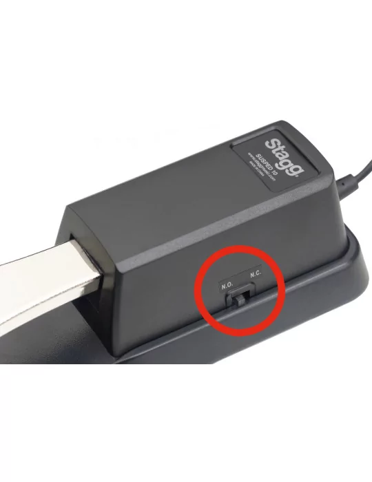  STAGG SUSPED 10 Universal sustain pedal for electronic piano or keyboard, with polarity switch|MusicGoodDeal 