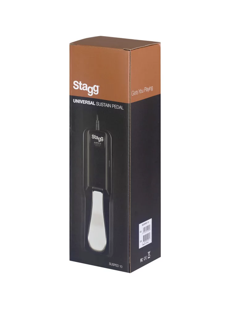  STAGG SUSPED 10 Universal sustain pedal for electronic piano or keyboard, with polarity switch|MusicGoodDeal 