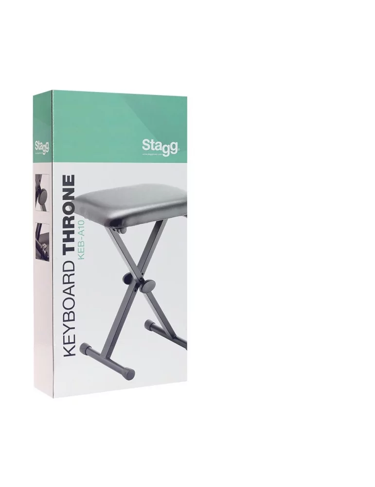  STAGG KEB-A10 Keyboardbank mit einklappbaren Beinen im X-Stil|MusicGoodDeal 
