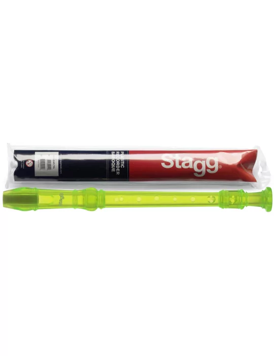 STAGG REC-BAR/TGR Soprano recorder with baroque fingering, translucent green|MusicGoodDeal 