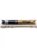  STAGG REC-BAR Soprano recorder with baroque fingering, cream beige|MusicGoodDeal 