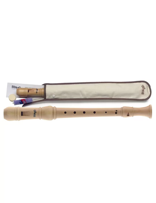  STAGG REC3-GER/WD Soprano recorder, German fingering, Maple wood|MusicGoodDeal 