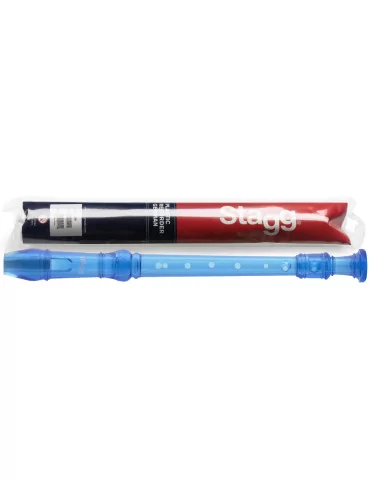  STAGG REC-GER/TBL Soprano recorder with German fingering, translucent blue|MusicGoodDeal 