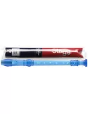  STAGG REC-GER/TBL Soprano recorder with German fingering, translucent blue|MusicGoodDeal 