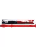  STAGG REC-GER/TRD Soprano recorder with German fingering, translucent red|MusicGoodDeal 