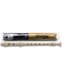 STAGG REC-GER Soprano recorder with German fingering, cream beige|MusicGoodDeal 