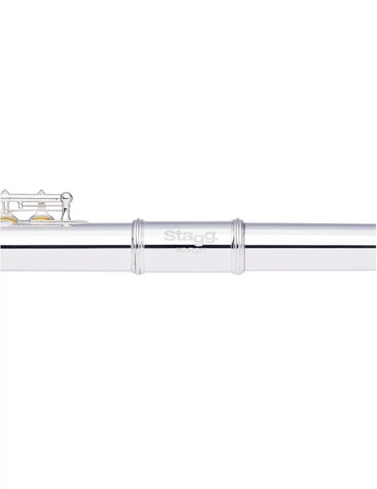  STAGG WS-FL211S C Querflöte geschlossene Klappen vorgezogenes G versilbert|MusicGoodDeal 