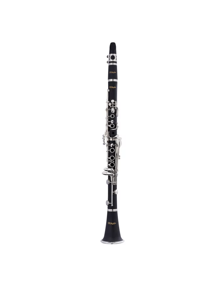  STAGG WS-CL210S Bb clarinet, Boehm system, ABS body and nickel-plated keys and rings|MusicGoodDeal 