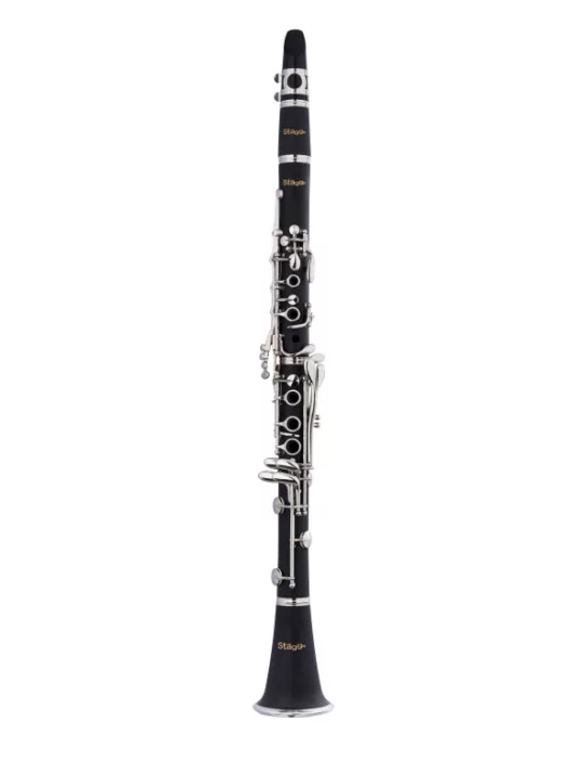  STAGG WS-CL210S Bb clarinet, Boehm system, ABS body and nickel-plated keys and rings|MusicGoodDeal 