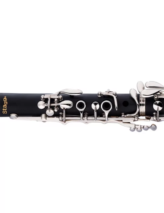  STAGG WS-CL210S Bb clarinet, Boehm system, ABS body and nickel-plated keys and rings|MusicGoodDeal 
