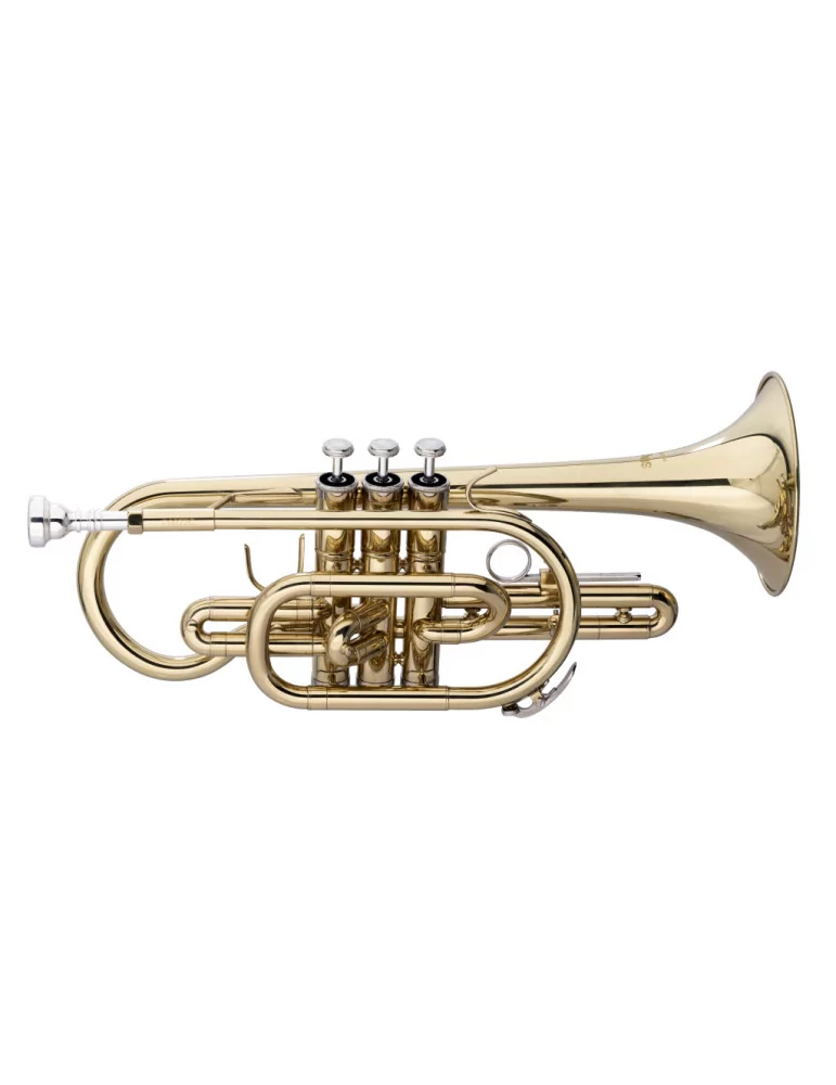 STAGG WS-CR215S Bb-Cornet, ML-bore, Brass body material|MusicGoodDeal 