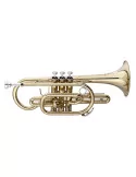  STAGG WS-CR215S Bb-Cornet, ML-bore, Brass body material|MusicGoodDeal 