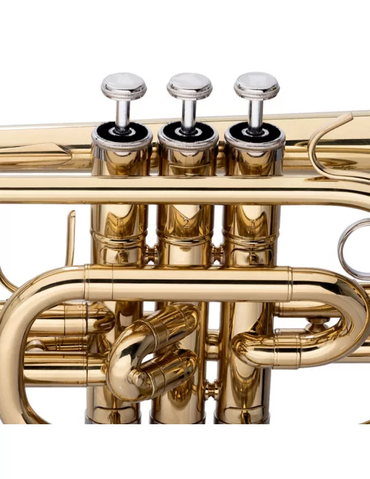  STAGG WS-CR215S Bb-Cornet, ML-bore, Brass body material|MusicGoodDeal 