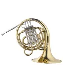  STAGG LV-HR5155 F/Eb Junior Horn, 3 rotary valves, leadpipe in gold brass|MusicGoodDeal 