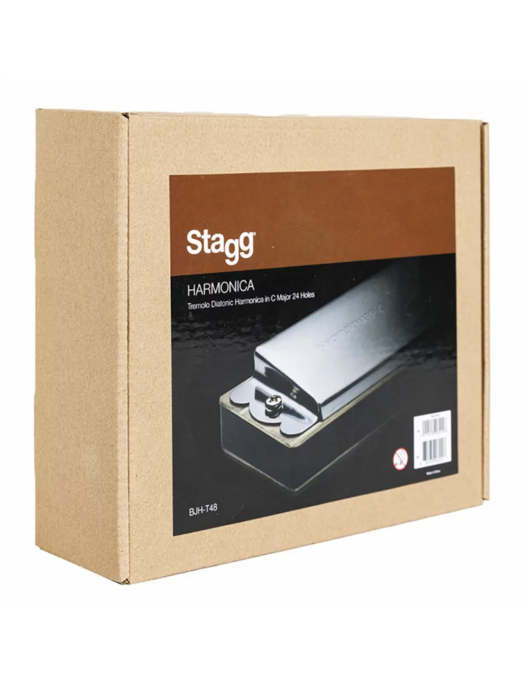  STAGG BJH-T48 Tremolo Diatonic Harmonica in C major|MusicGoodDeal 