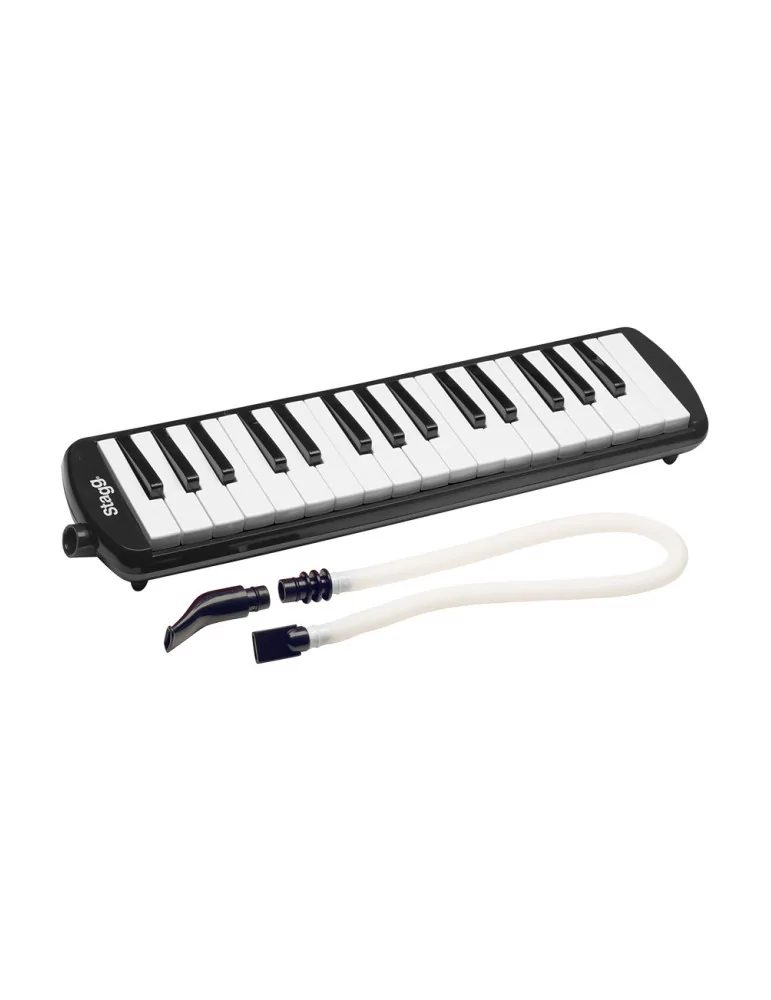  STAGG MELOSTA32 BK Black plastic melodica with 32 keys and black bag|MusicGoodDeal 
