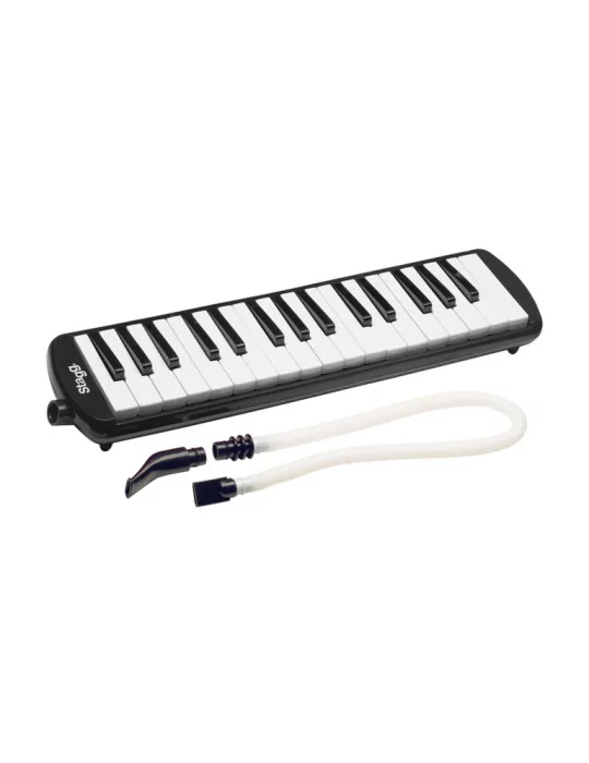  STAGG MELOSTA32 BK Black plastic melodica with 32 keys and black bag|MusicGoodDeal 