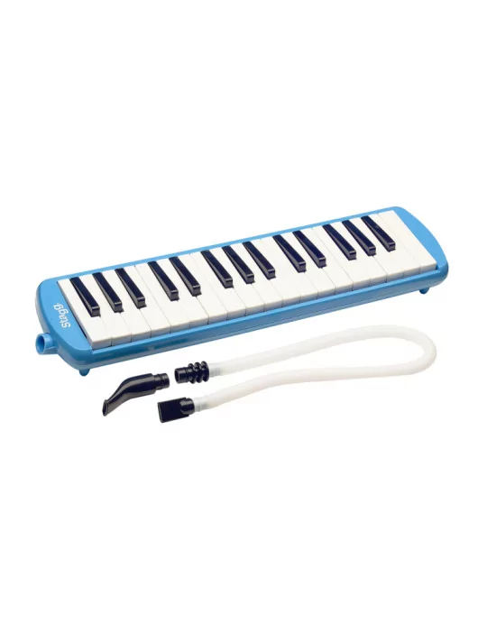  STAGG MELOSTA32 BL Blue plastic melodica with 32 keys and blue bag|MusicGoodDeal 