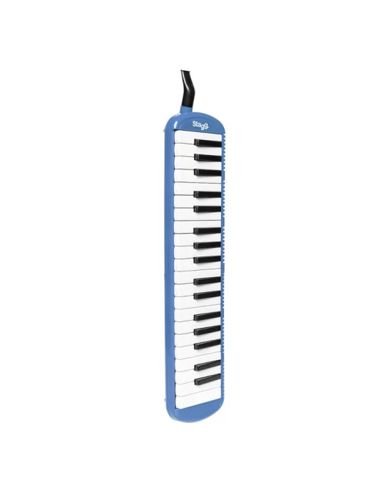  STAGG MELOSTA37 BL Blue plastic melodica with 37 keys and black bag|MusicGoodDeal 