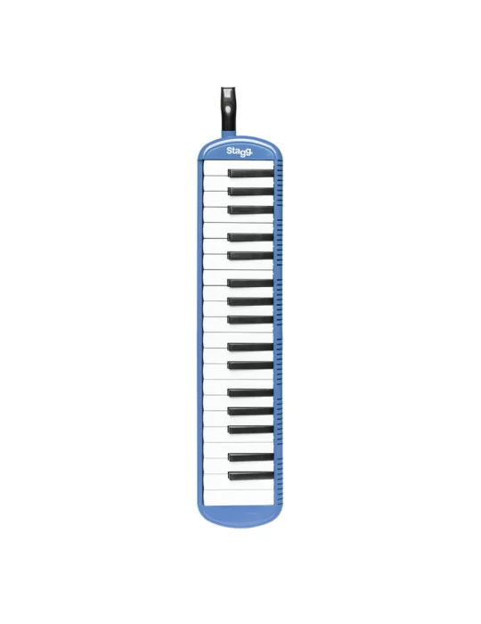  STAGG MELOSTA37 BL Blue plastic melodica with 37 keys and black bag|MusicGoodDeal 