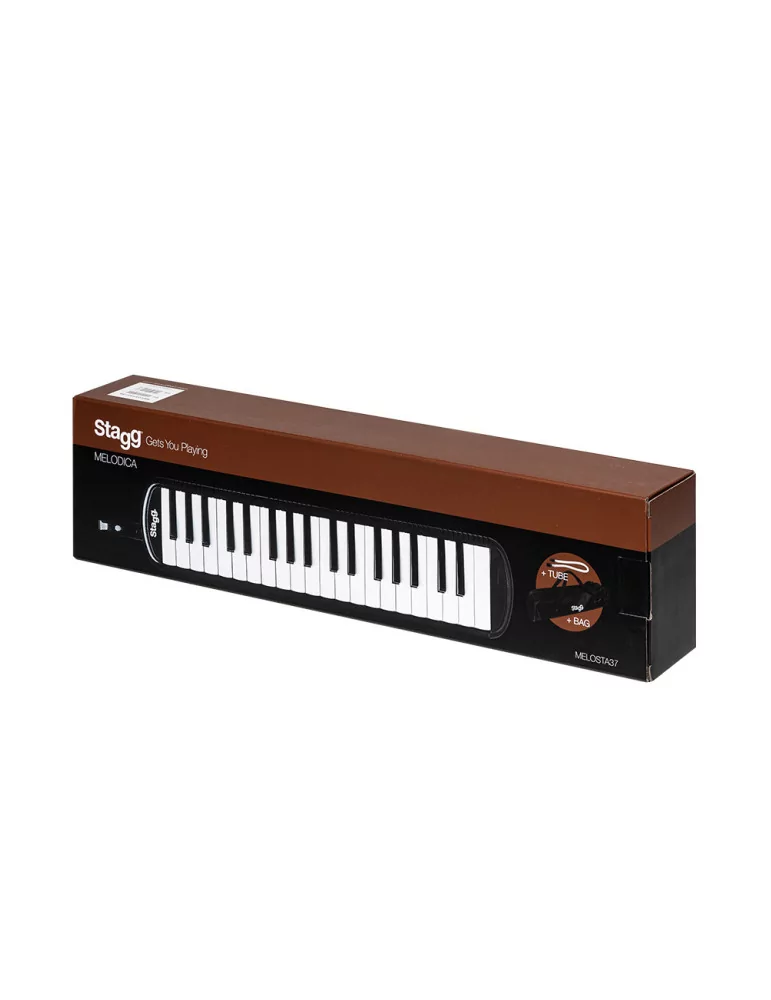  STAGG MELOSTA37 BL Blue plastic melodica with 37 keys and black bag|MusicGoodDeal 