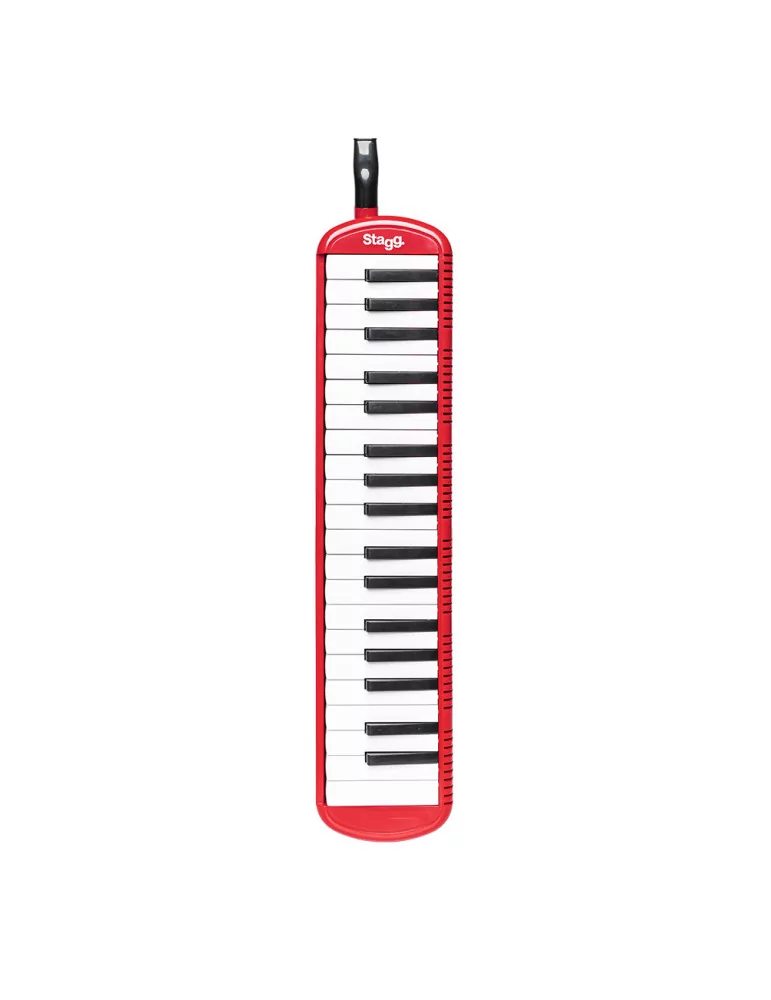 STAGG MELOSTA37 RD Red plastic melodica with 37 keys and black bag|MusicGoodDeal 